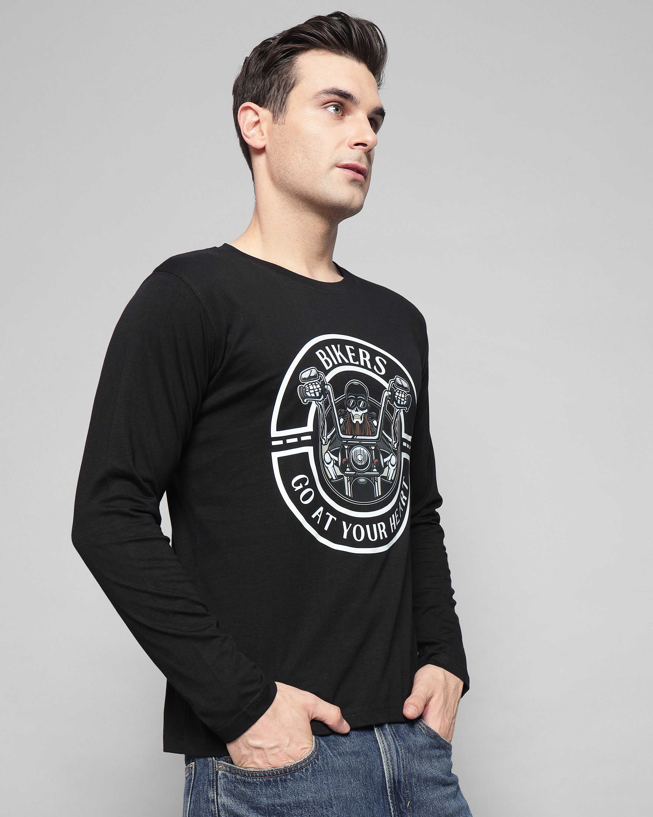 Caual Long Sleeve T-shirt - Black