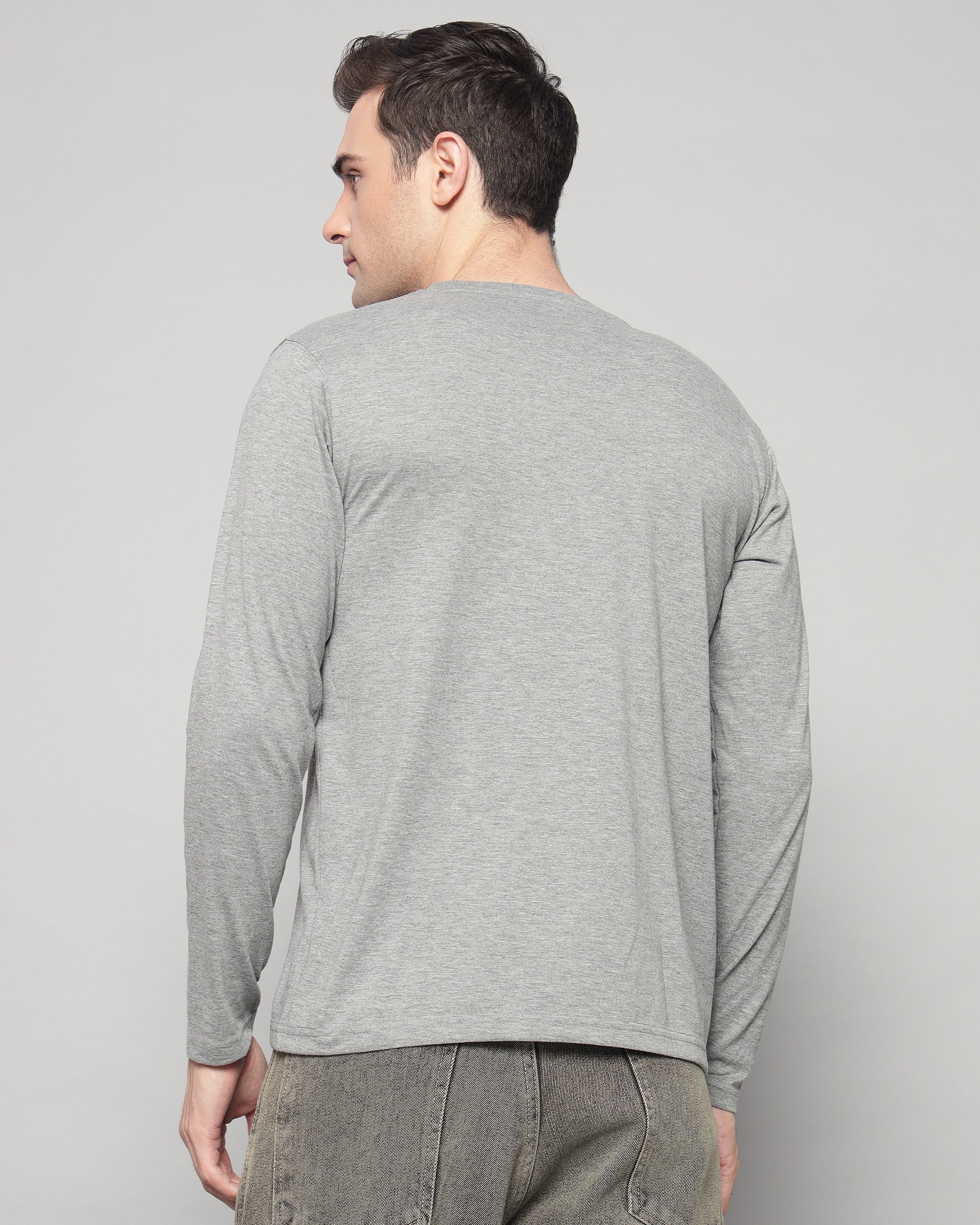 Caual Long Sleeve T-shirt - Grey