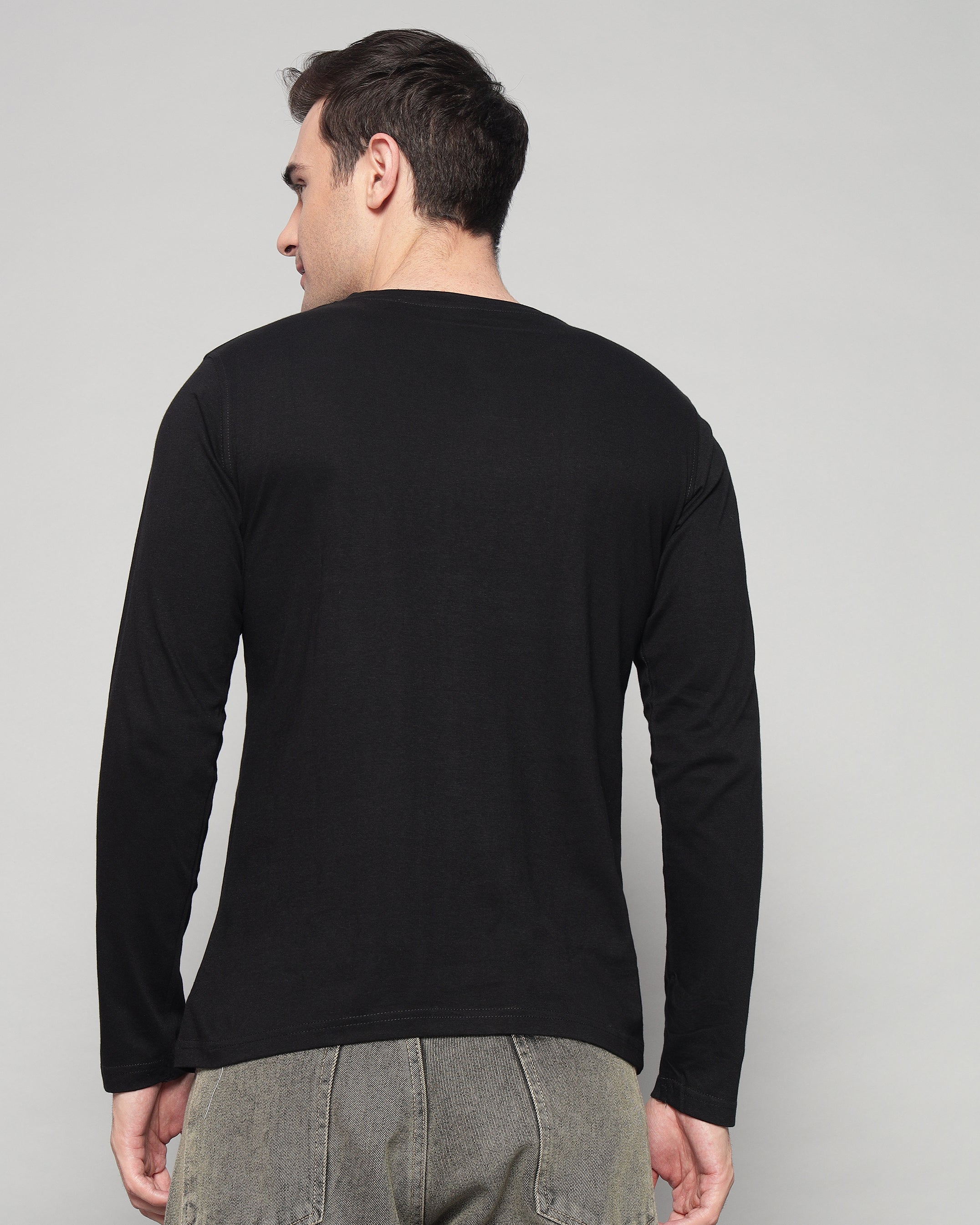 Caual Long Sleeve T-shirt - Black