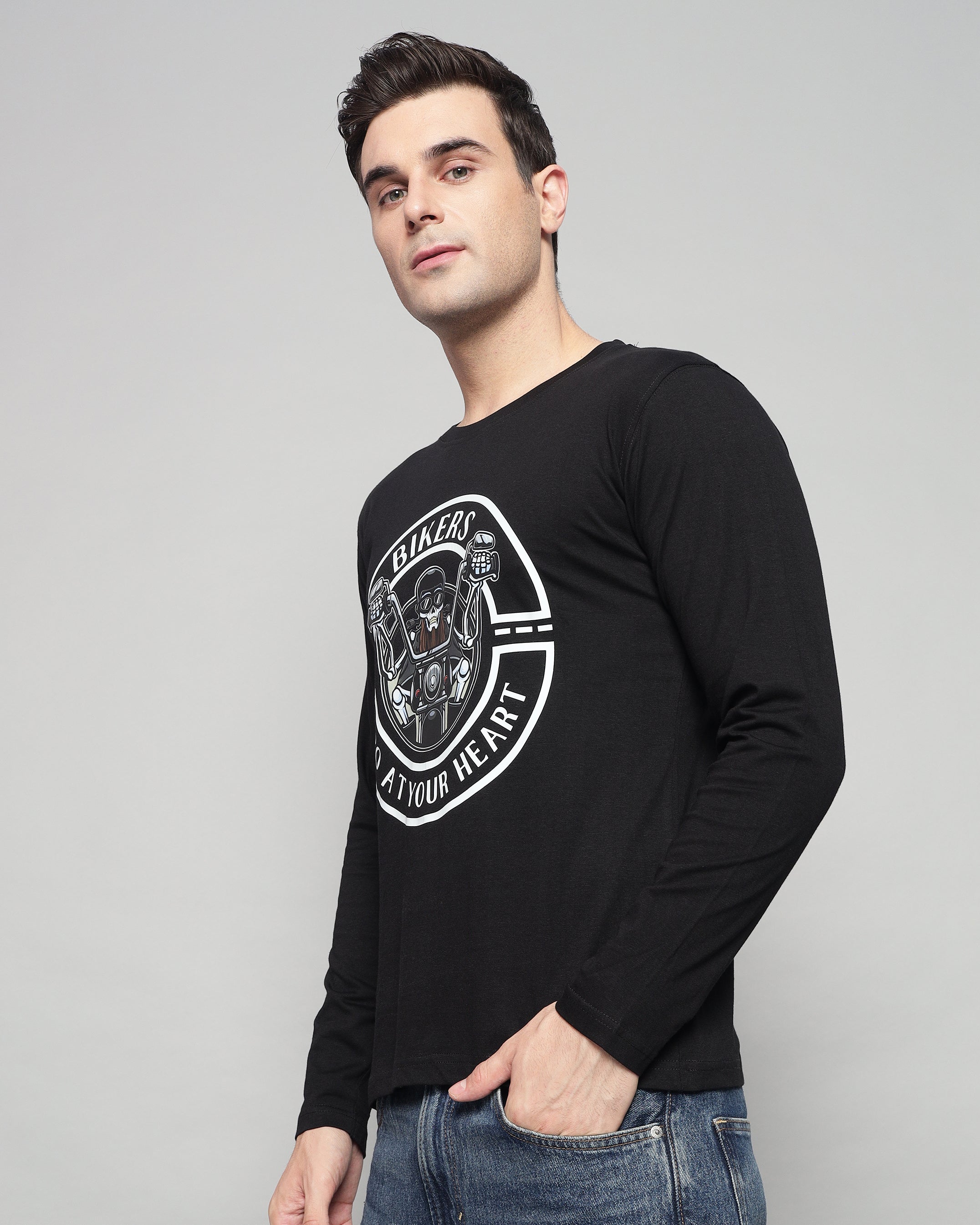 Caual Long Sleeve T-shirt - Black